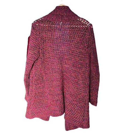 Coldwater Creek wool blend open front knit cardigan size Medium - Picture 2 of 7